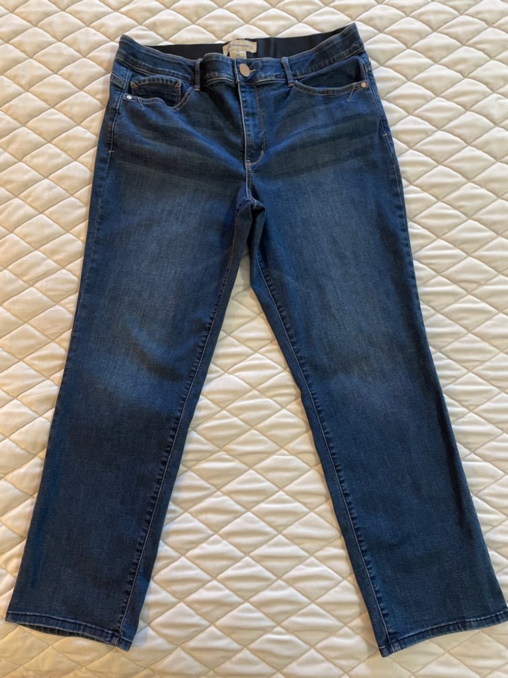 Democracy Absolution Women’s Dark Blue Straight-Leg Jeans Size 16